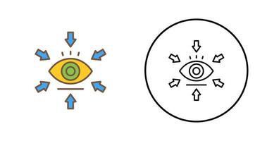 icono de vector de visualización