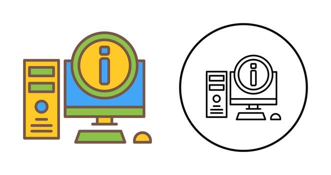 Computer Vector Icon