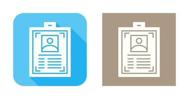 ID Card Vector Icon