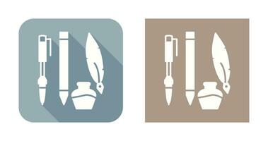 Unique Writing Equipment Vector Icon