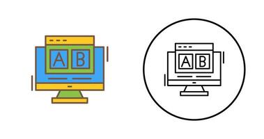 AB Testing Vector Icon