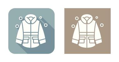 icono de vector de chaqueta de invierno