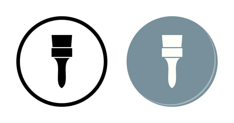 Unique Brush Vector Icon