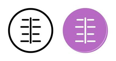 Unique Center Align Vector Icon