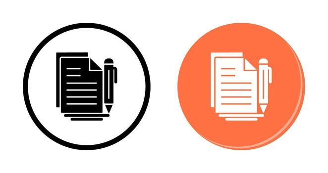 icono de vector de documento