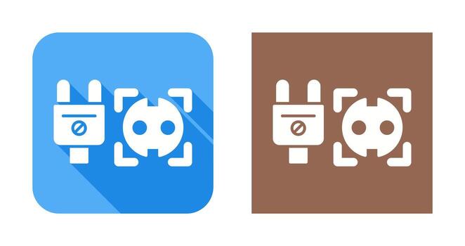 icono de vector de enchufe