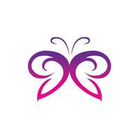 mariposa logo modelo vector icono ilustración