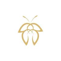 Butterfly logo template vector icon illustration