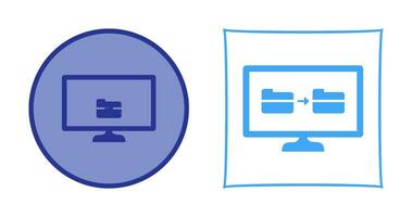 icono de vector de uso compartido de archivos único