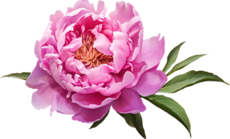 Peony png with AI generated.