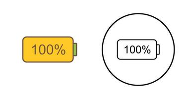 Unique Full Battery Vector Icon