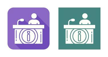 Information Desk Vector Icon