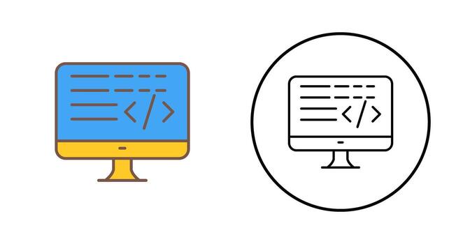 Coding Vector Icon