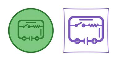 icono de vector de circuito eléctrico