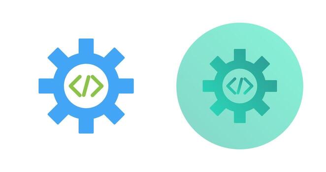 Unique Code Optimization Vector Icon