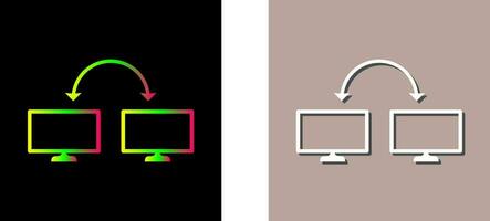 icono de vector de sistemas conectados únicos