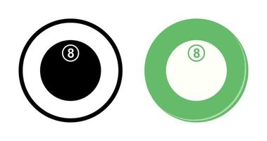 Unique Eight Ball Vector Icon