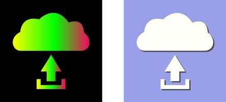 Unique Upload to Cloud Vector Icon