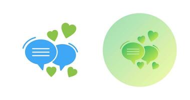 Love Chat Vector Icon