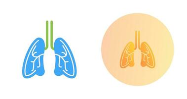 icono de vector de pulmones