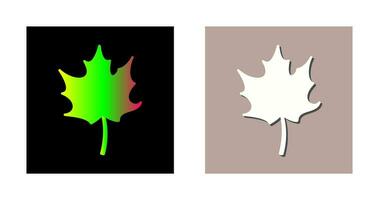 Autumn Leaf Vector Icon