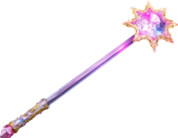 Magic wand png with AI generated.