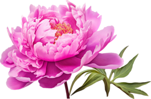 Peony png with AI generated.