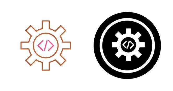 Unique Code Optimization Vector Icon