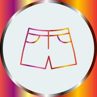 icono de vector de pantalones cortos