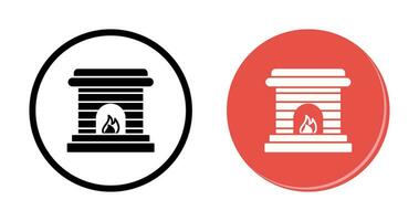 Fireplace Vector Icon