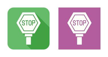 icono de vector de señal de stop