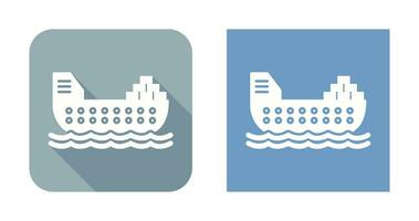 Cargo Ship Vector Icon