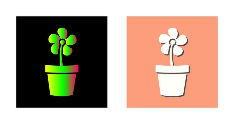 Flower Pot Vector Icon