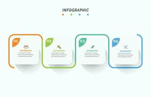 Business data visualization. Process chart. Abstract elements of graph, diagram with 4 steps, options, parts, or processes. Vector business template infographic, design, vector,2,3,4,5,6,