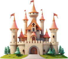 Castle png with AI generated.