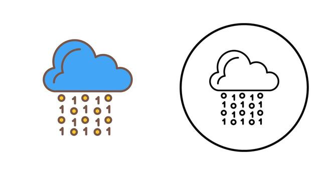 Cloud Coding Vector Icon