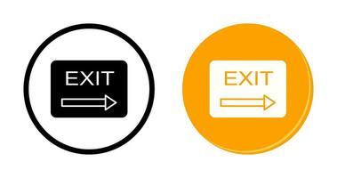 Unique Exit Vector Icon