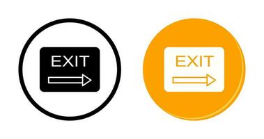 Unique Exit Vector Icon