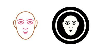 icono de vector de rostro humano