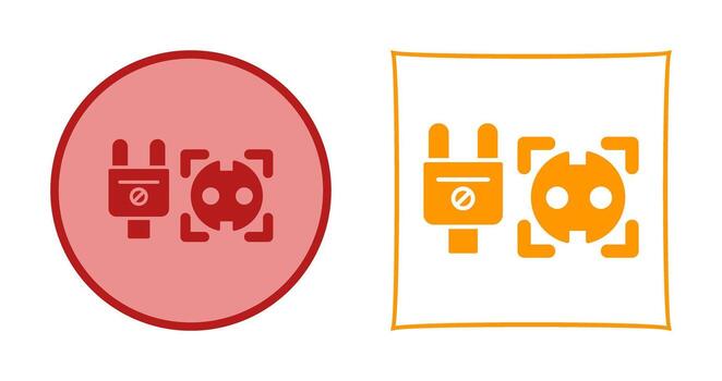 icono de vector de enchufe