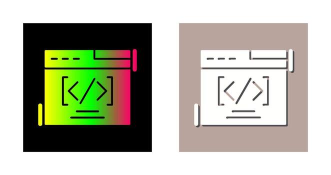 icono de vector de codificación web