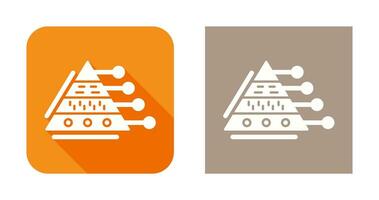 Pyramid Graph Vector Icon