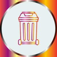 icono de vector de basura