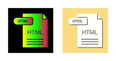 icono de vector html