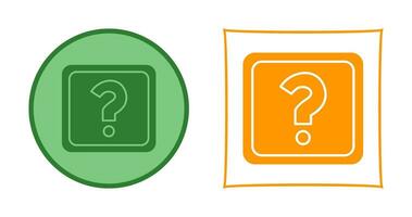 Unique Question Mark Vector Icon