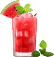 sandía mojito cóctel png con ai generado.