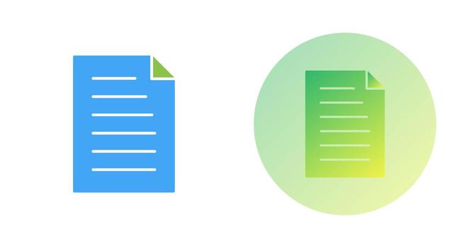 Unique Document Vector Icon