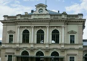 ferrocarril estación en przemysl. przemysl, podkarpackie, Polonia. foto