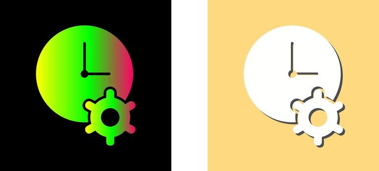 icono de vector de optimización de tiempo único