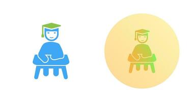 Unique Studying on Desk Vector Icon